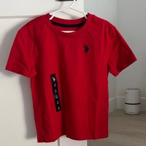 U.S. Polo Assn. Red Kids Short Sleeve Tee